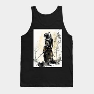 Silent Shadow: The Black Japanese Ninja Tank Top